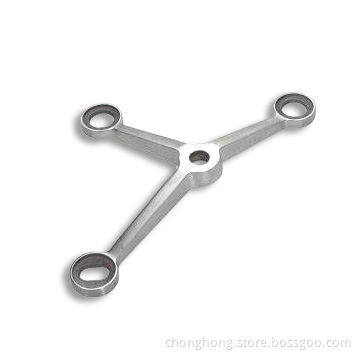 Glass Door Fitting, Made of Stainless Steel 304, or 316, with Polished Finish